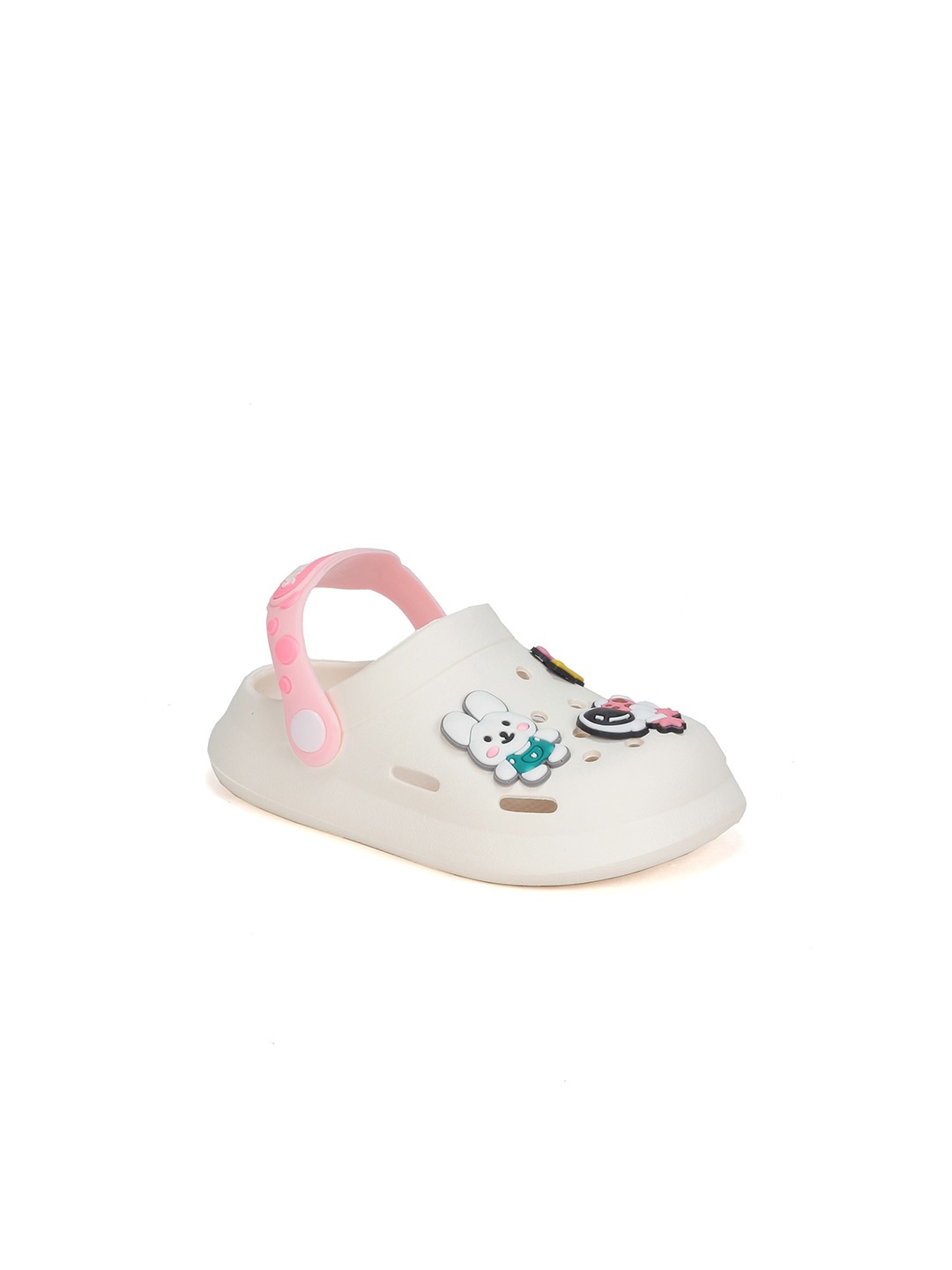 

Lil Lollipop Kids Astronaut Applique Anti-Slip Clogs, Cream
