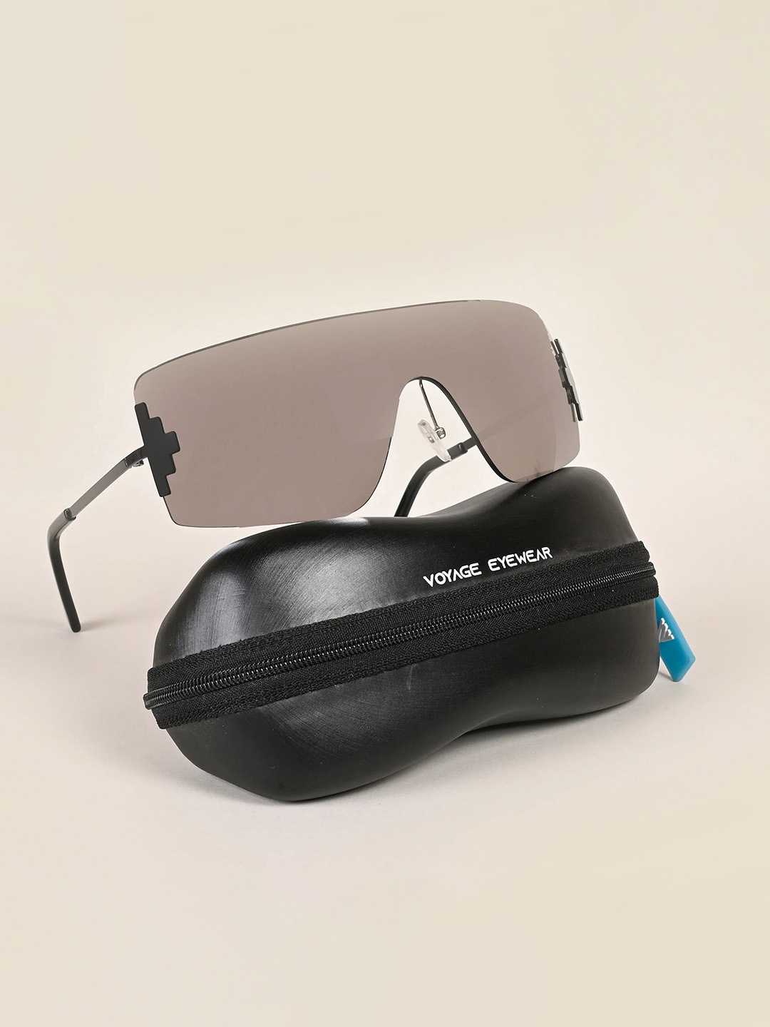 

Voyage Lens Shield Sunglasses With UV Protected Lens 3568MG4119, Silver