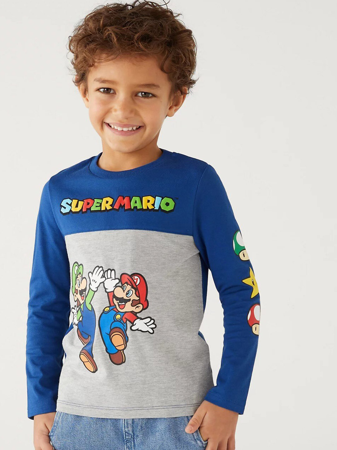 

Marks & Spencer Boys Typography Printed T-shirt, Blue