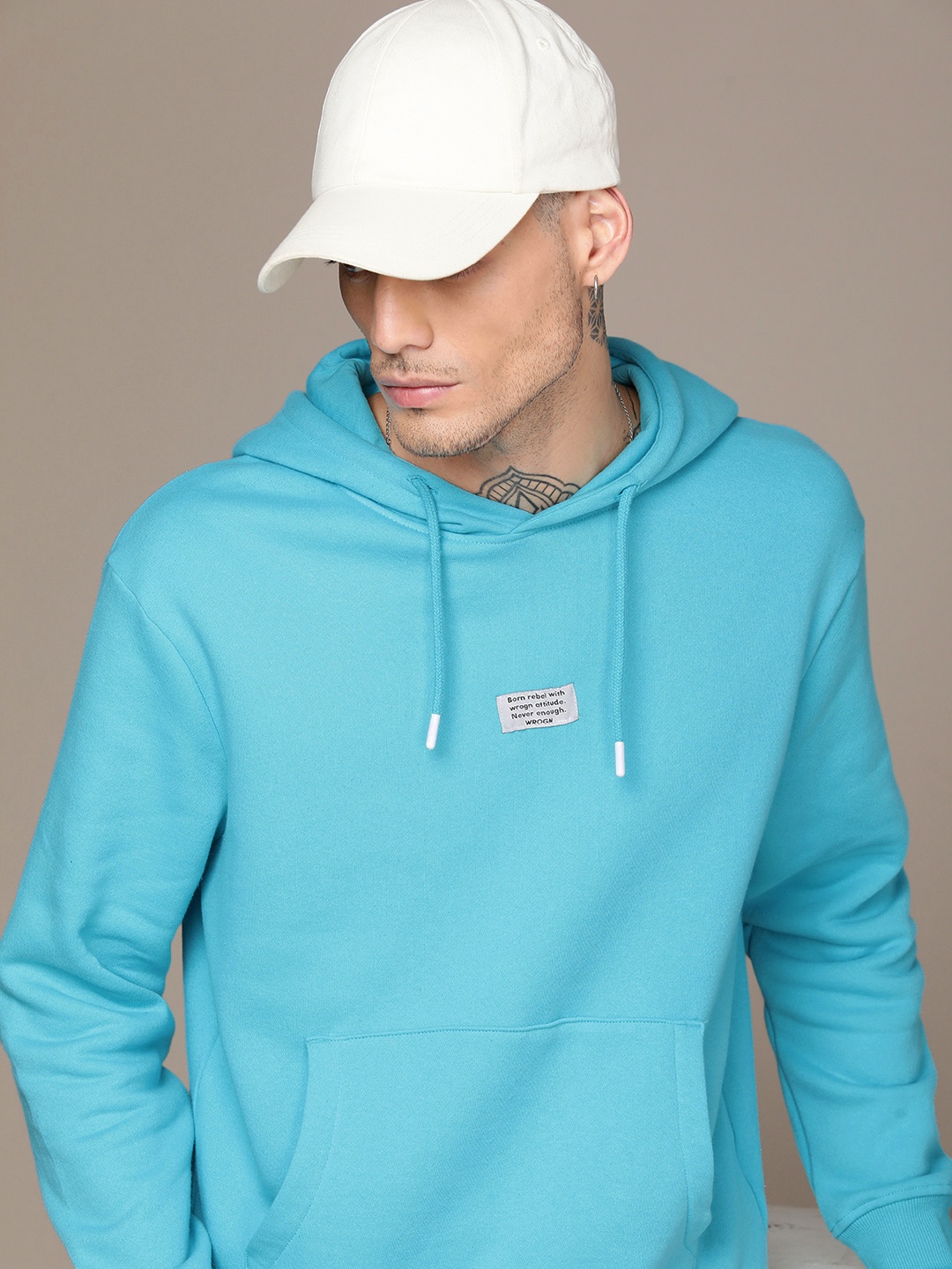 

WROGN Hooded Sweatshirt, Blue