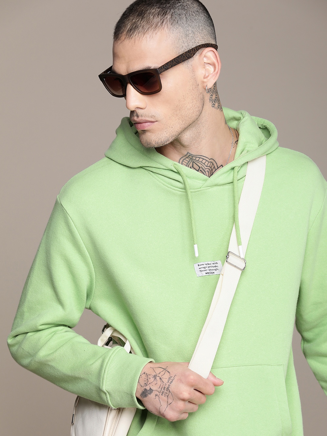 

WROGN Hooded Sweatshirt, Green