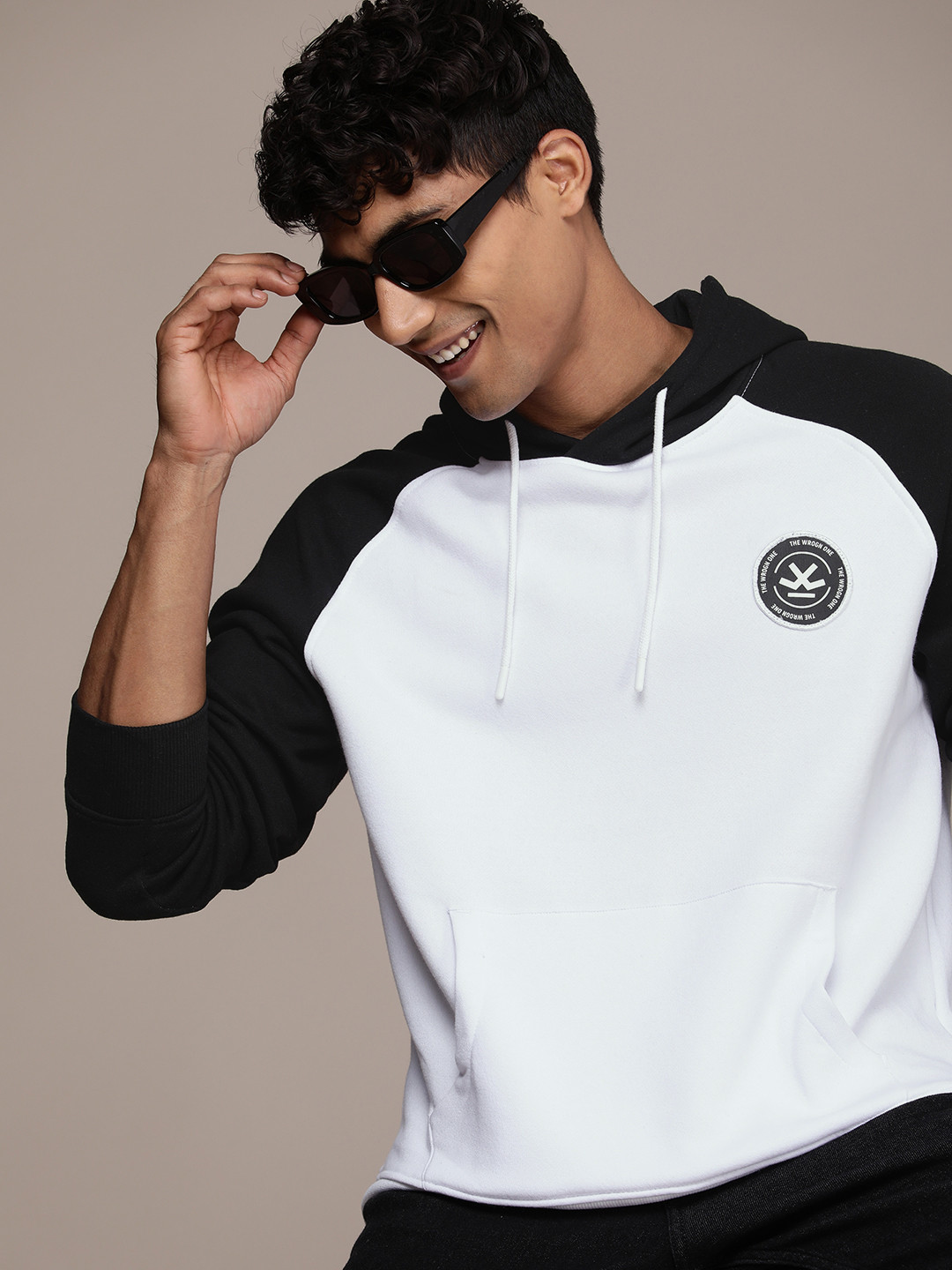 

WROGN Men Hooded Sweatshirt, White