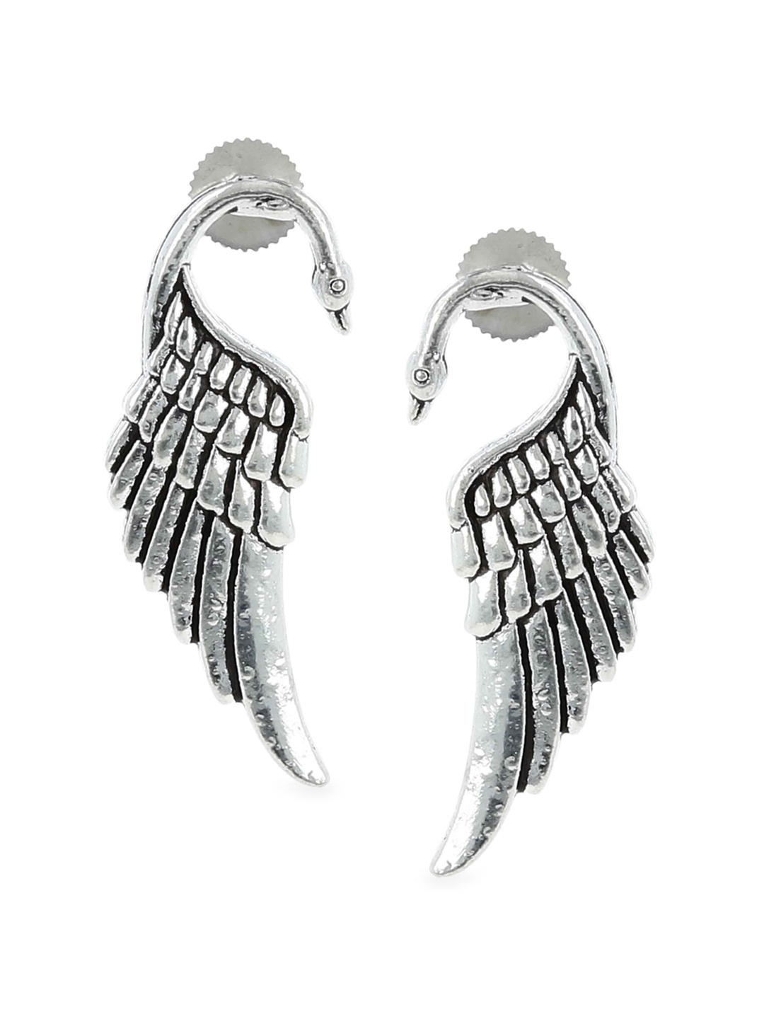 

EL REGALO Contemporary Drop Earrings, Silver