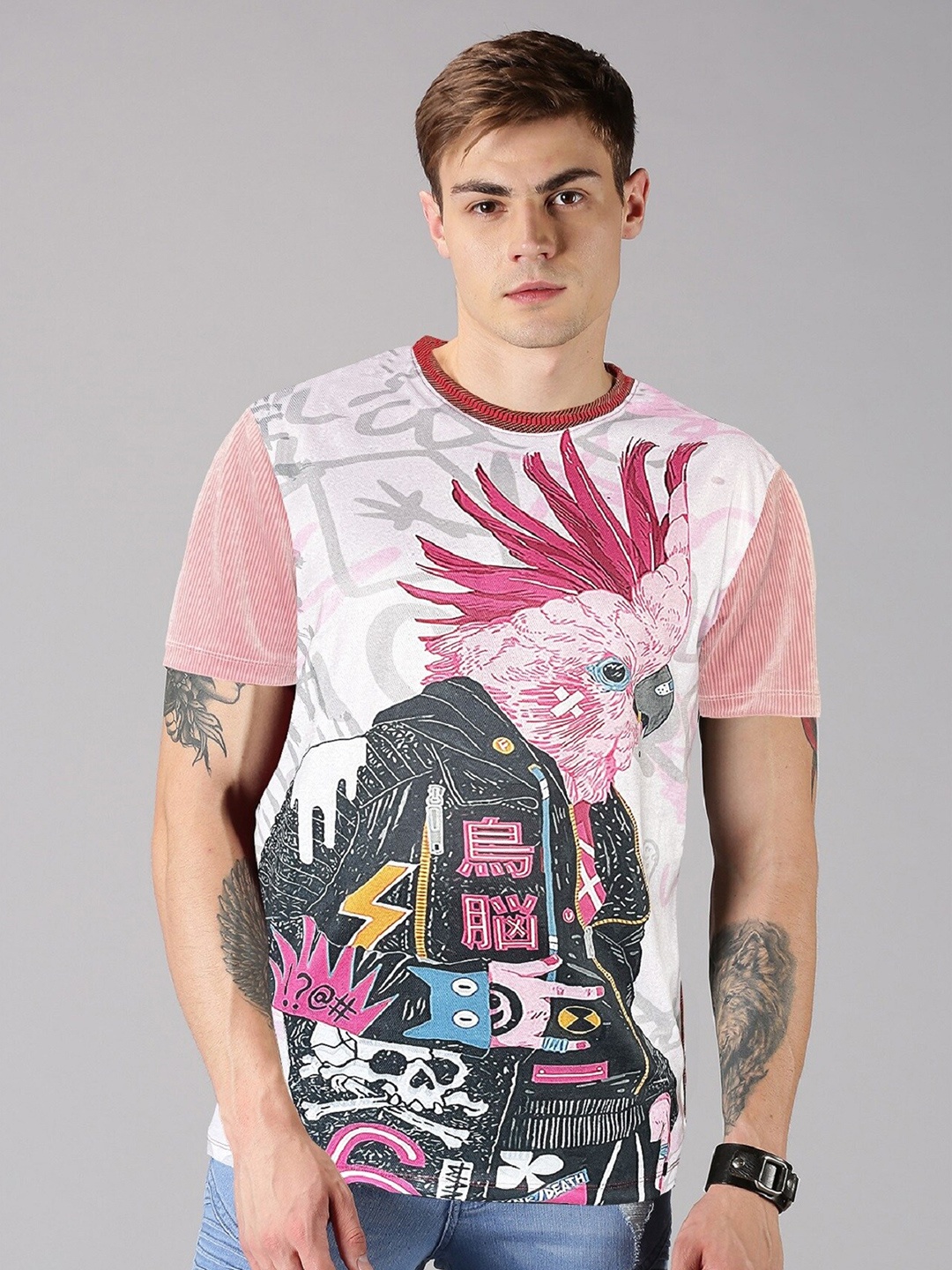 

UrGear Graphic Printed T-shirt, Pink