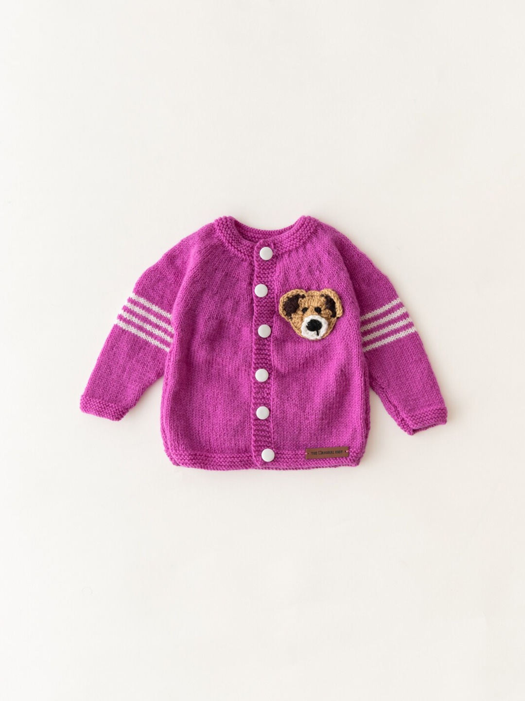 

The Original Knit Infants Kids Embroidered Sweater, Purple