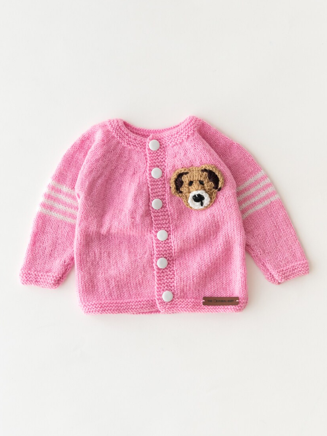 

The Original Knit Infants Kids Embroidered Cardigan Sweater, Pink