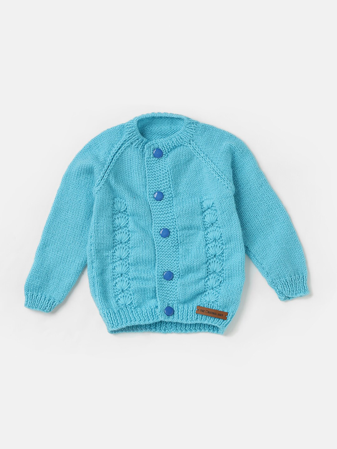 

The Original Knit Kids Cable Knit Acrylic Cardigan, Blue