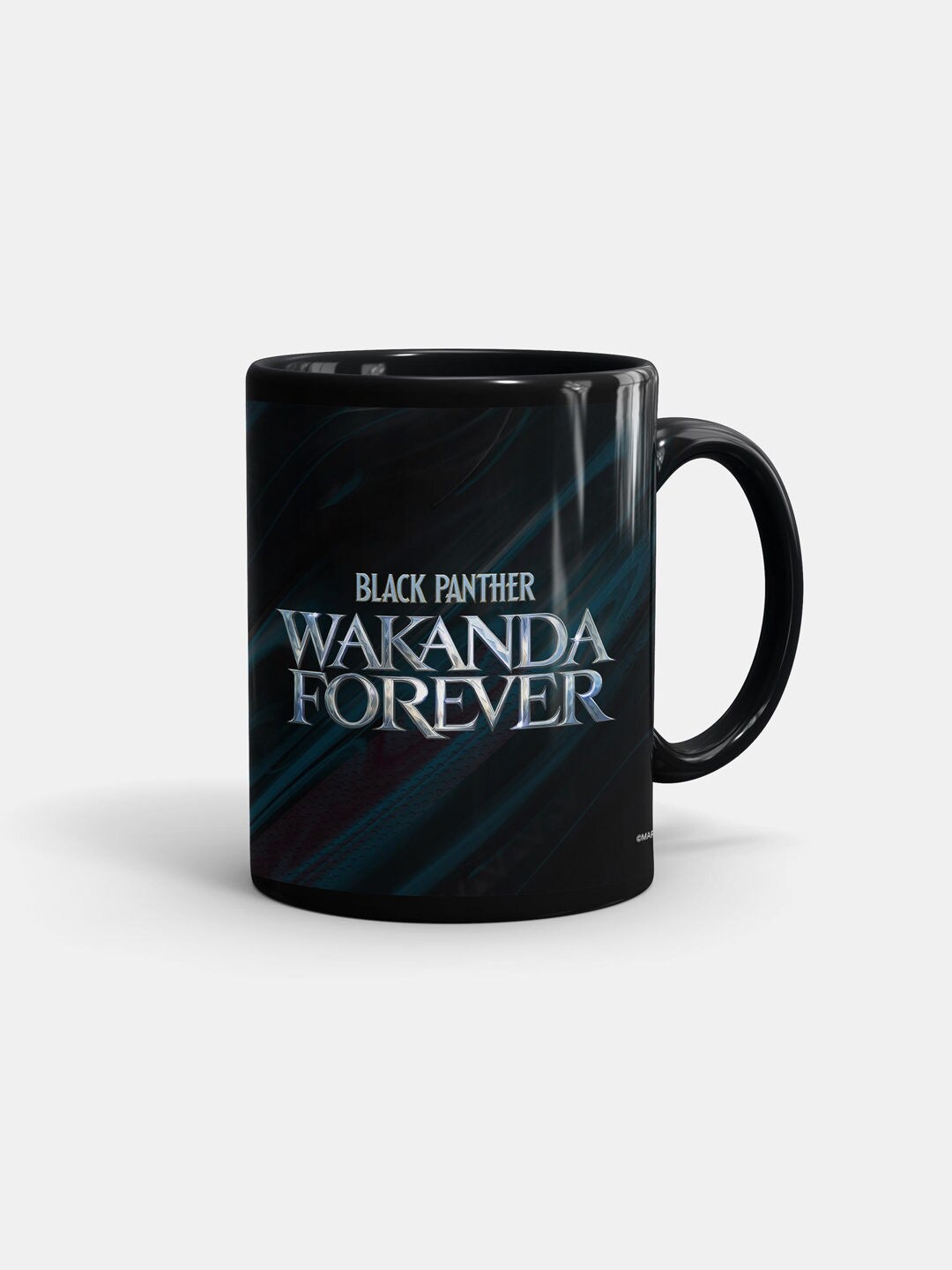 

macmerise Black & Blue Wakanda Forever Printed Ceramic Matte Coffee Mug - 330 ML