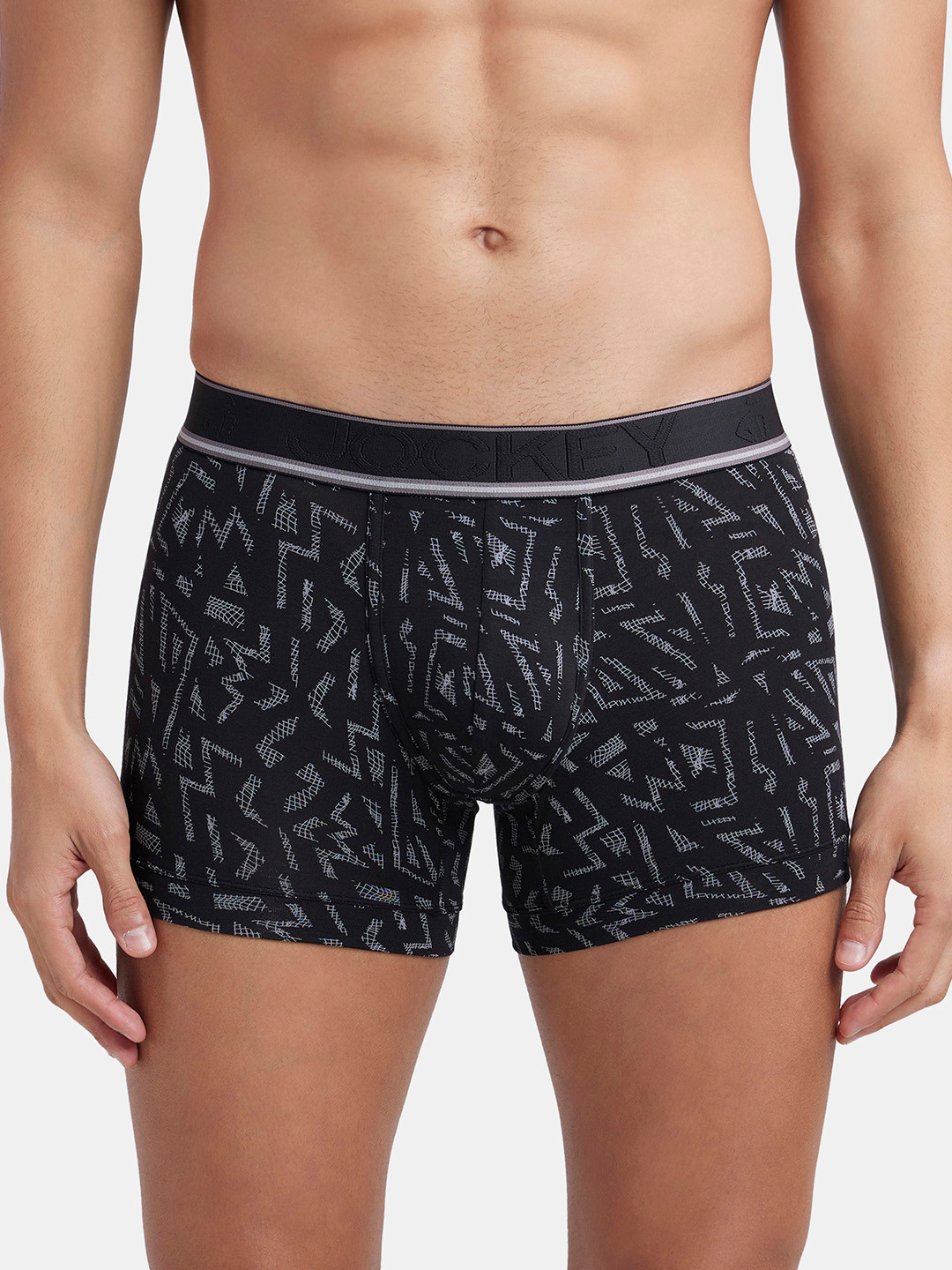 

Jockey Printed Durable Trunks HG30-0105-BLK01, Black