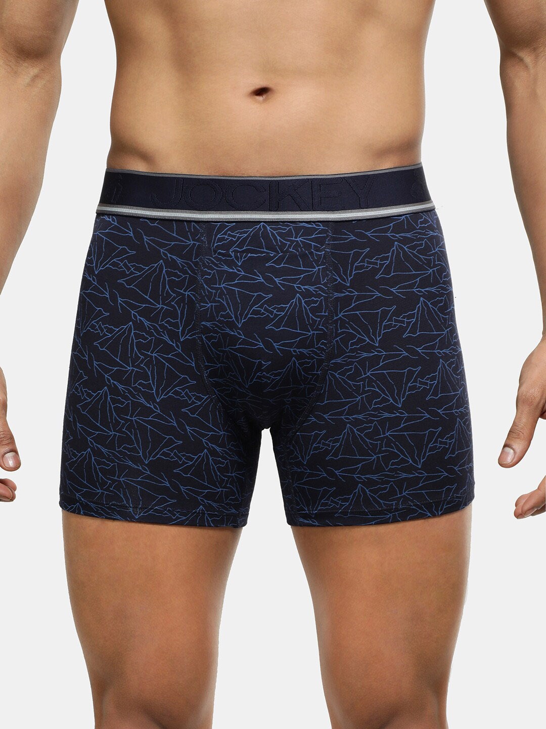 

Jockey Printed Anti-Microbial Modal Boxer Brief HG32-0105-NAVY1, Navy blue