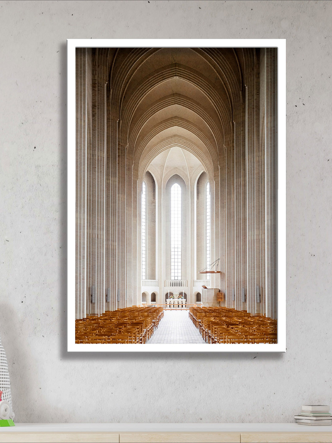 

SAF Brown & Cream Colored Modern Art Printed Framed Wall Art