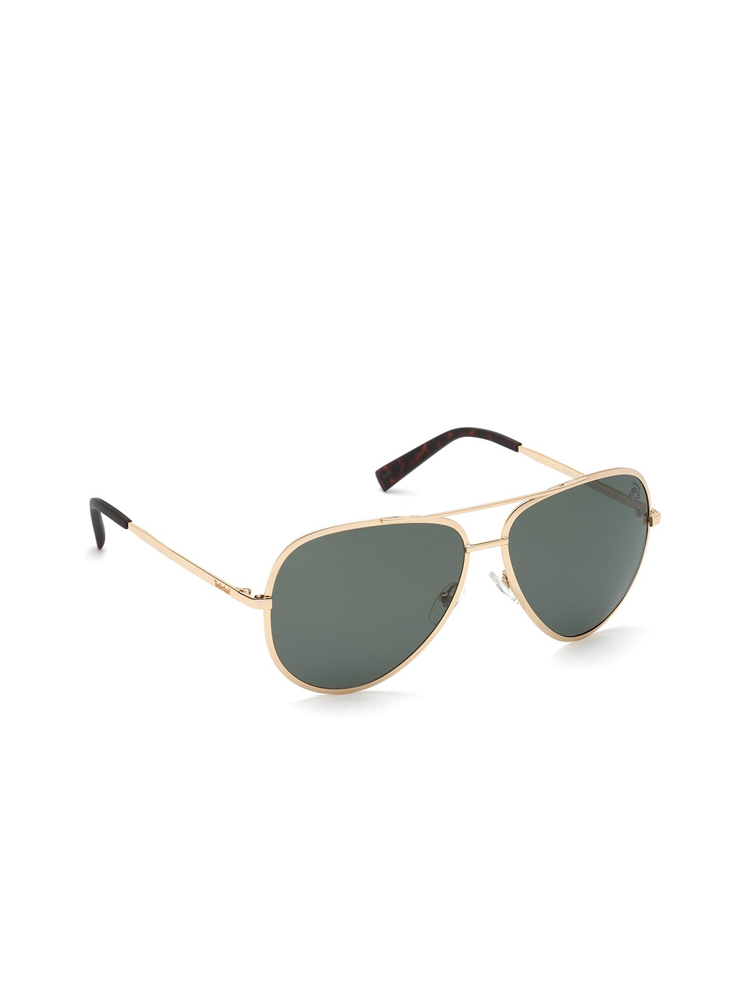 

Timberland Men Polarised Lens Aviator Sunglasses TB9201 61 32R, Gold