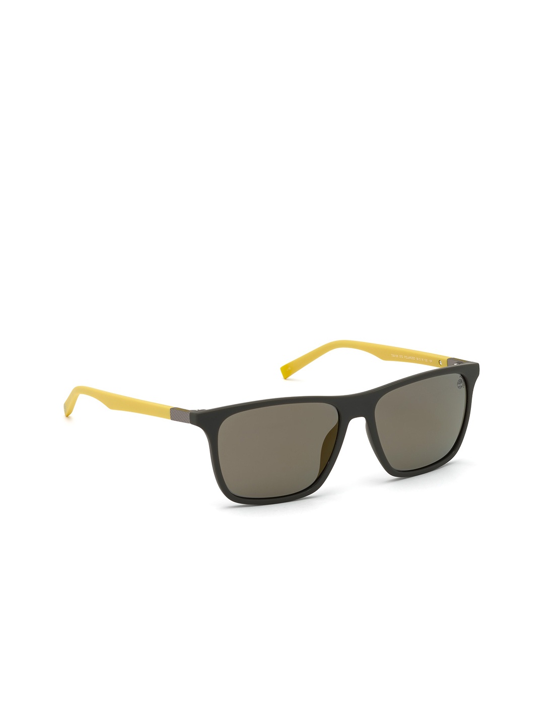 

Timberland Men Polarized Lens Square Sunglasses TB9198 58 97D, Black