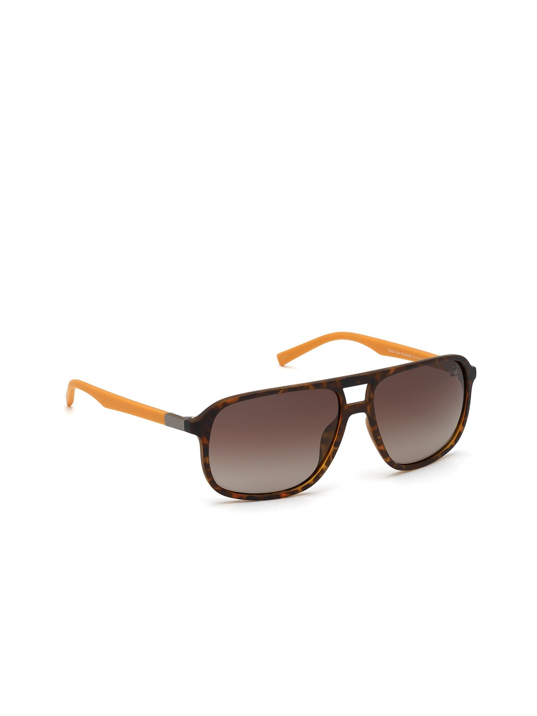 

Timberland Men Polarised Aviator Sunglasses TB9200 61 52H, Brown