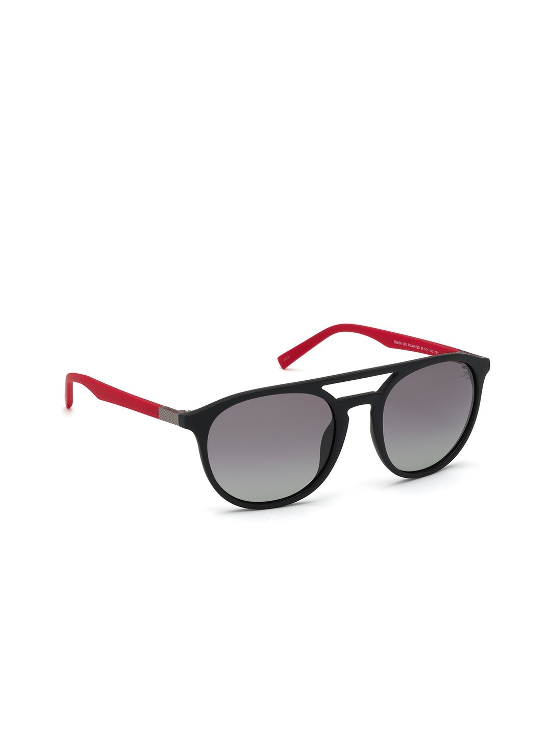 

Timberland Men Polarised Round Sunglasses TB9199 56 02D, Black