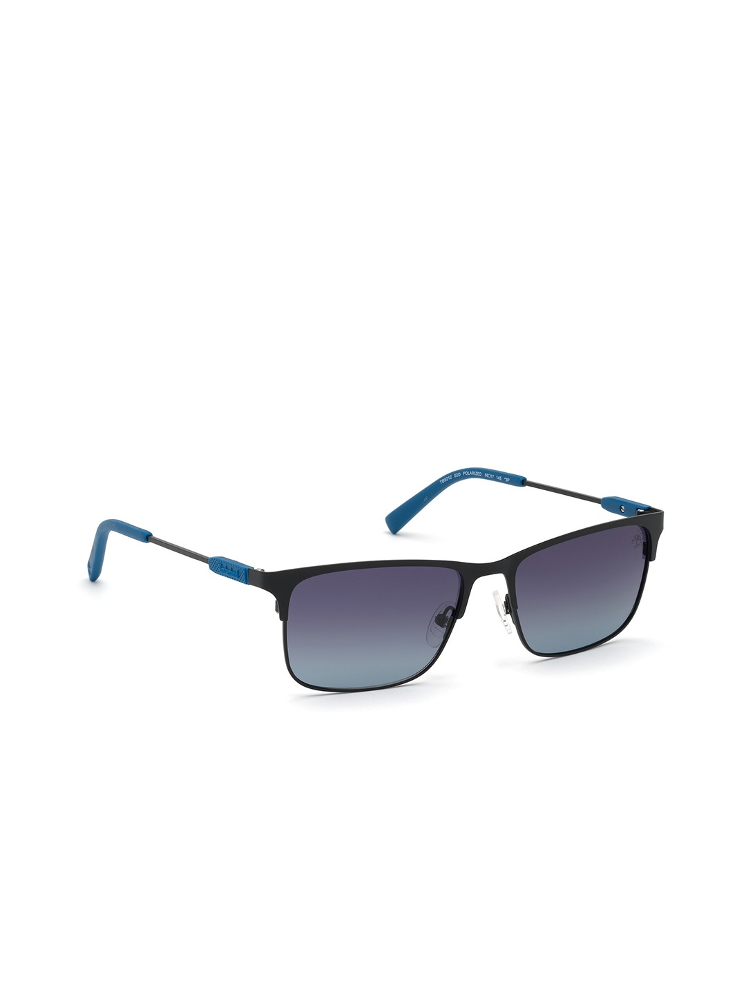 

Timberland Men Polarized Lens Rectangle Sunglasses-TB9212 56 02D, Blue