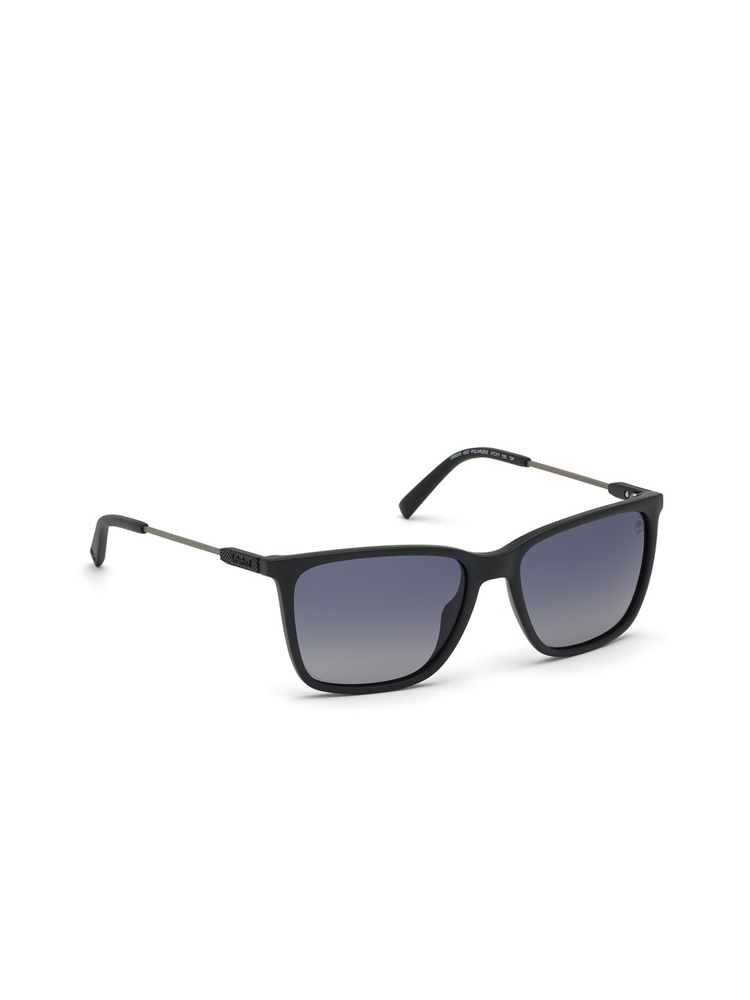 

Timberland Men Polarized Lens Square Sunglasses-TB9209 57 02D, Black