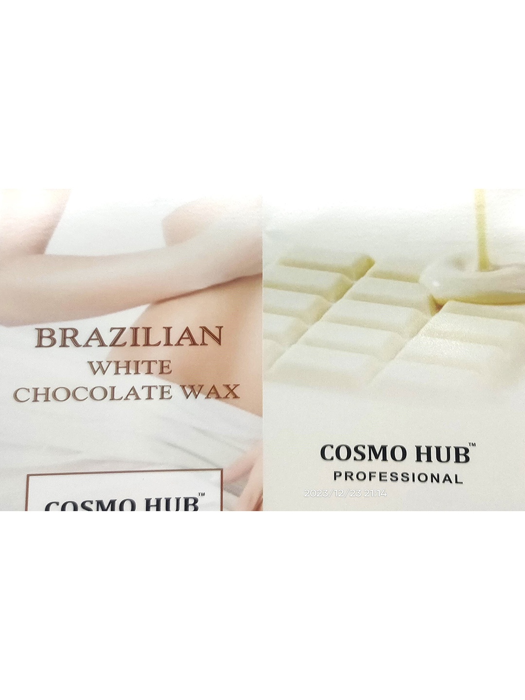 

COSMO HUB Professional Brazilian White Chocolate Wax - 500 g