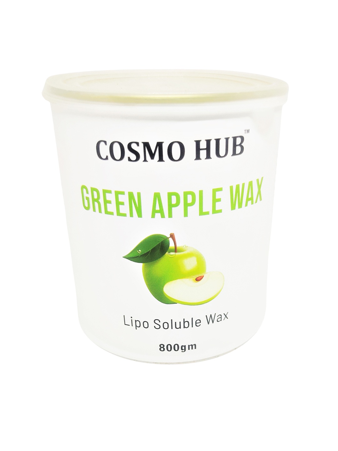 

COSMO HUB Professional Green Apple Lipo Soluble Wax - 800 g, White