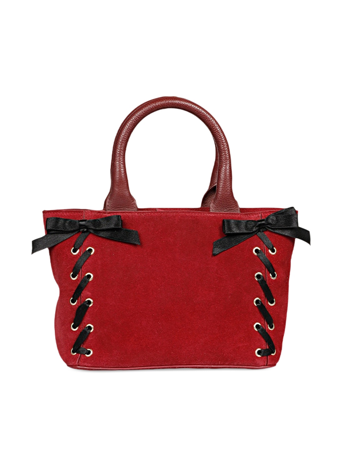 

Saint G Textured Leather Structured Handheld Bag, Red