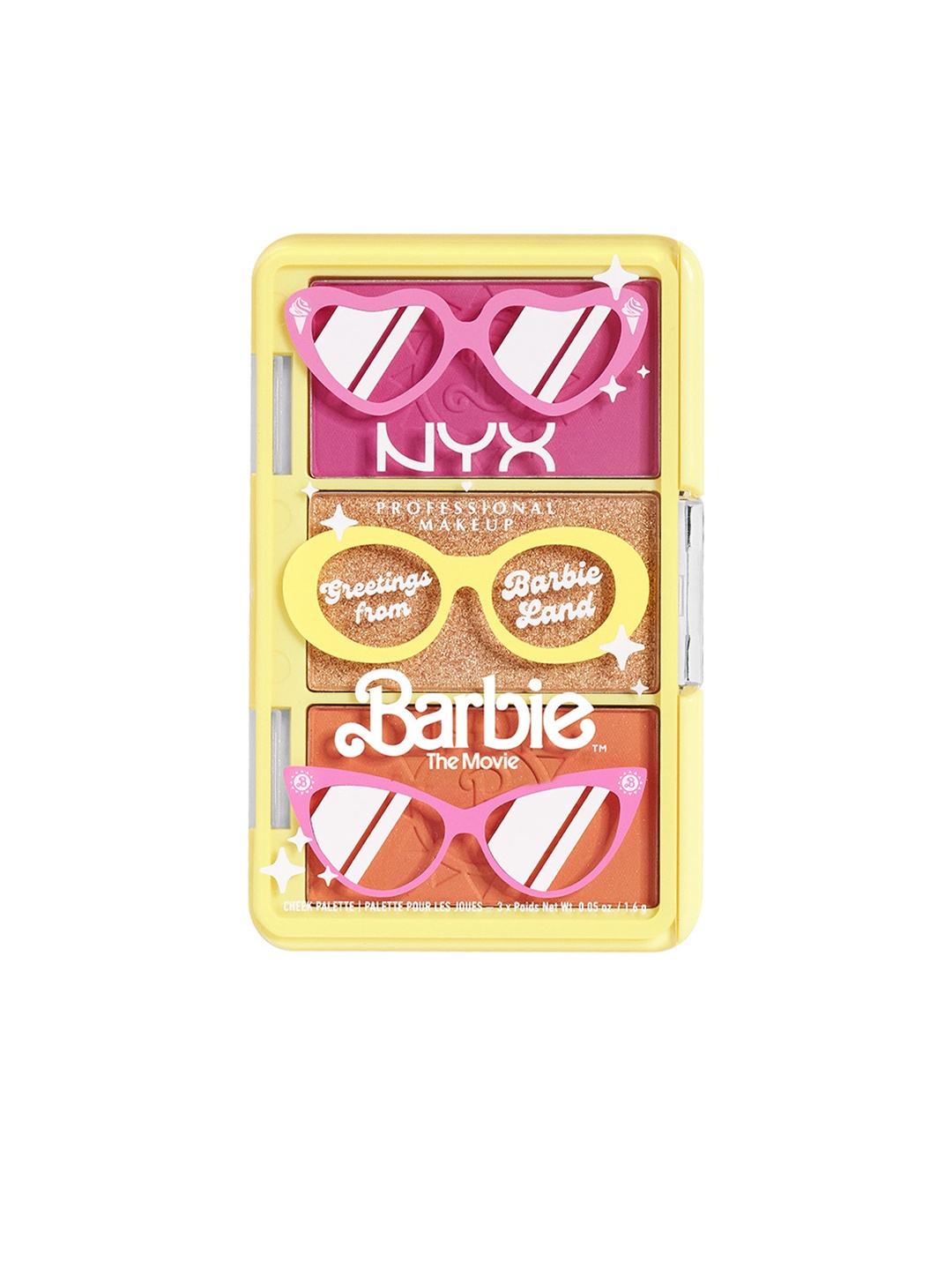 

NYX PROFESSIONAL MAKEUP Barbie On The Go Mini Cheek Palette - 4.8g, Pink