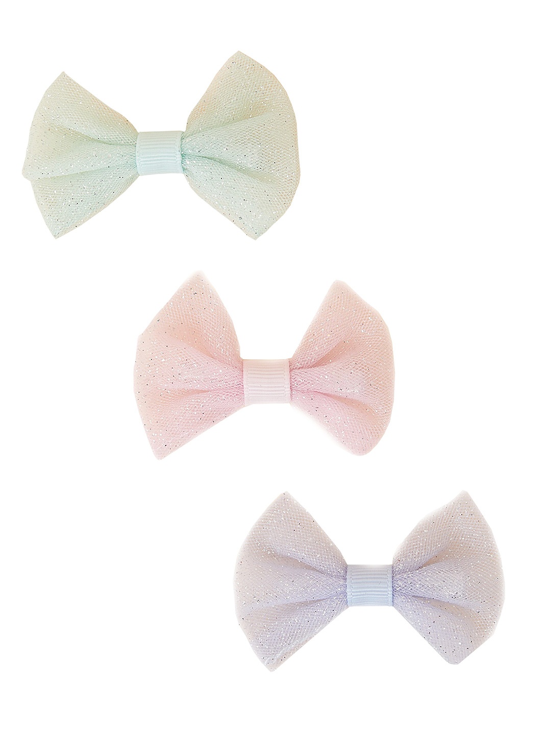 

Accessorize London Girl's Set of 4 Metal Character Hair Clic Clacs, Green