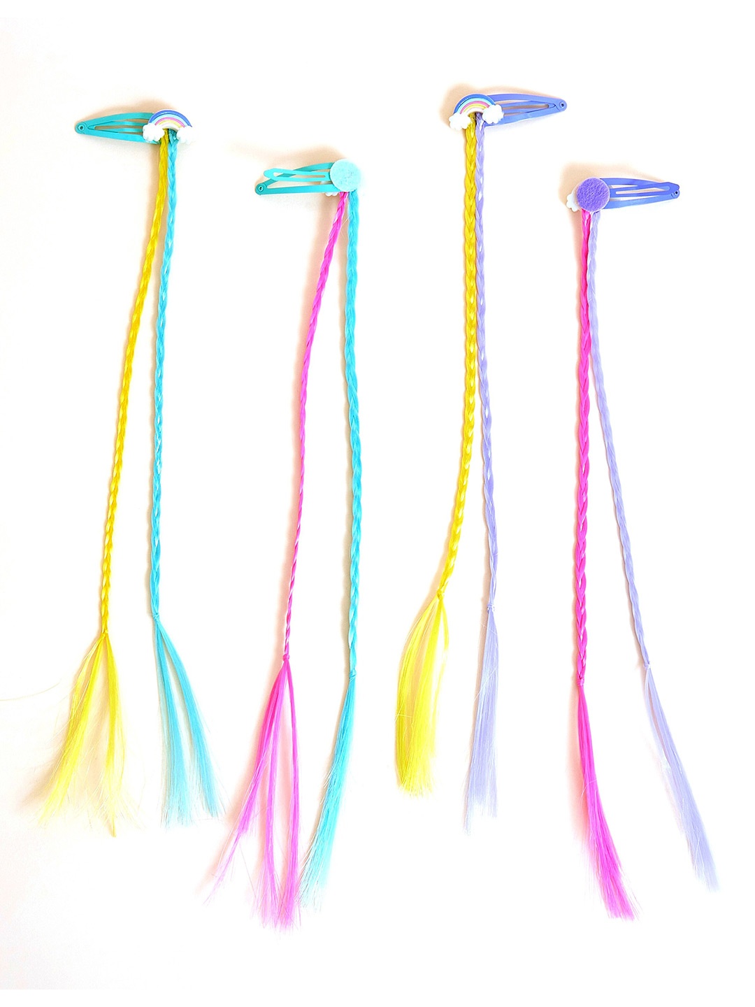 

Accessorize Set of 4 London Girls Rainbow Fake Hair Extensions, Purple