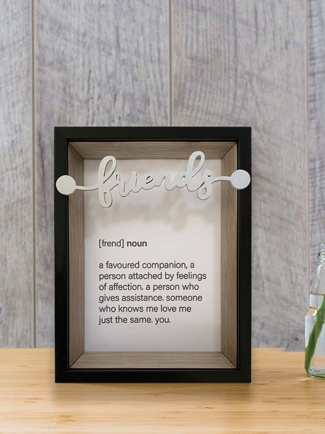 

Art Street Black & White Typography Printed Framed Wall Art