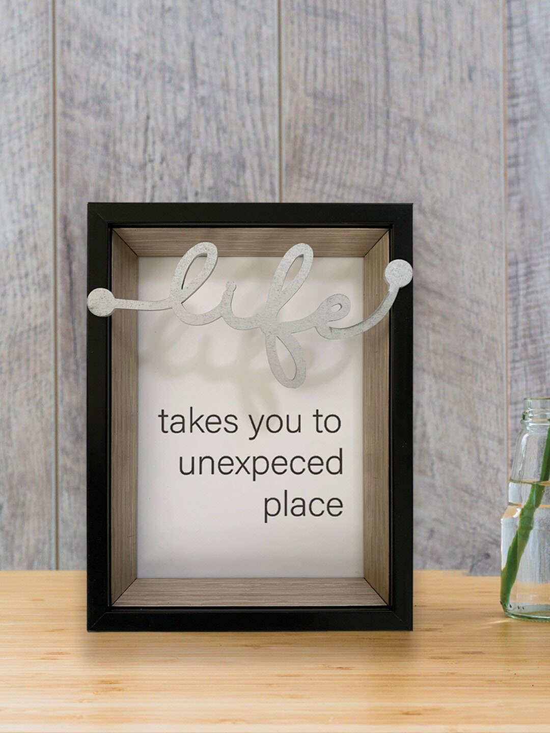 

Art Street White Life Printed Photo Frames, Black