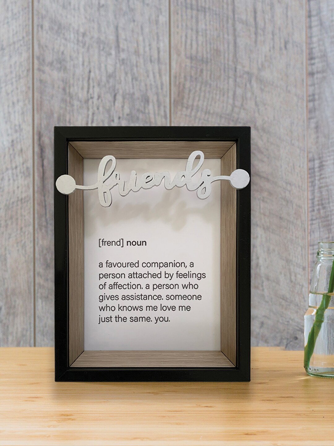 

Art Street Black & Silver-Toned Friends Mdf Framed Art Print Photo Frame