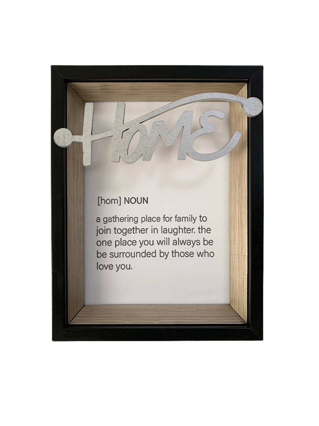 Art Street Black & Silver-Toned Home Mdf Framed Art Print Photo Frame