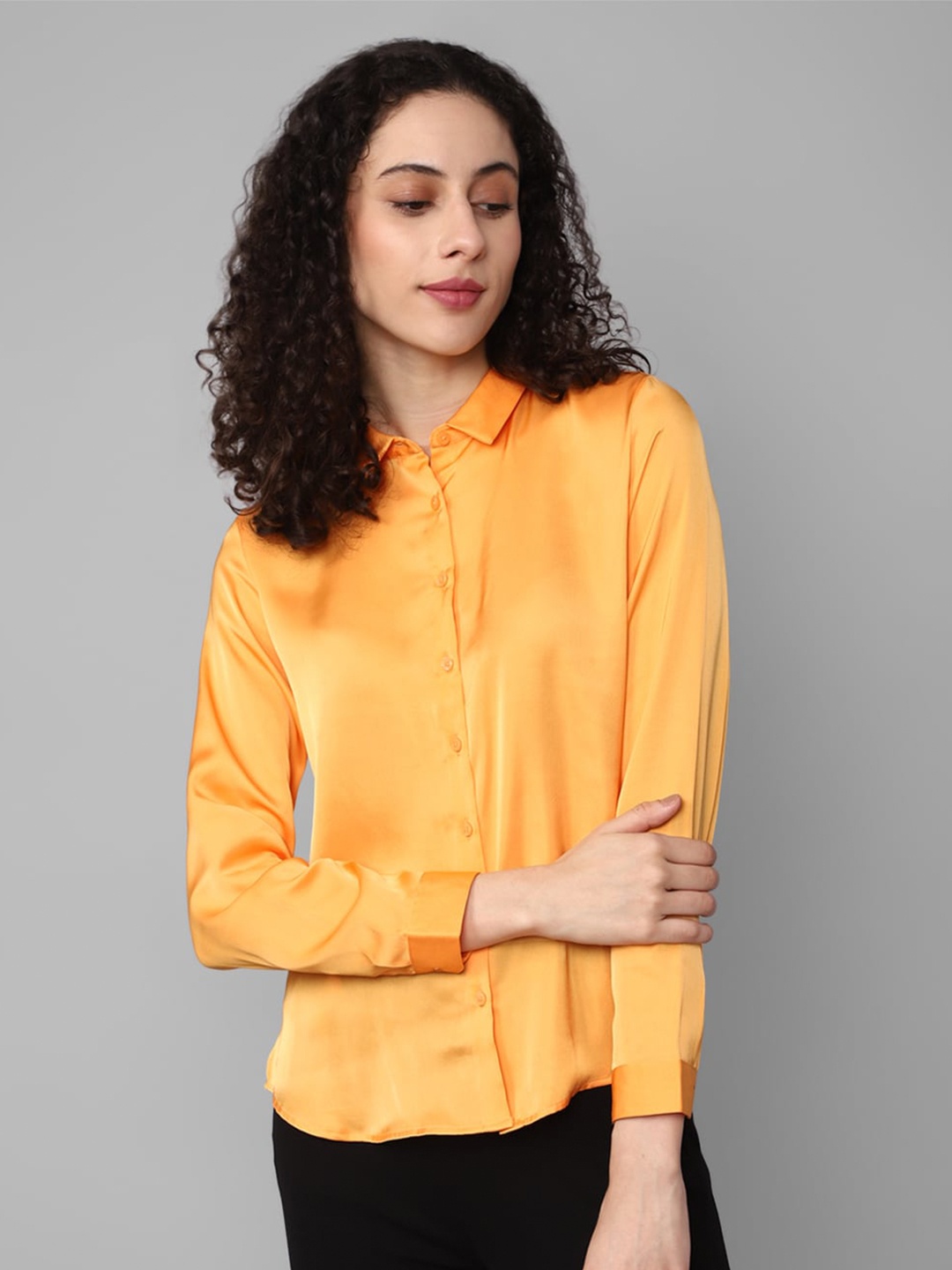 

Allen Solly Woman Opaque Casual Shirt, Yellow