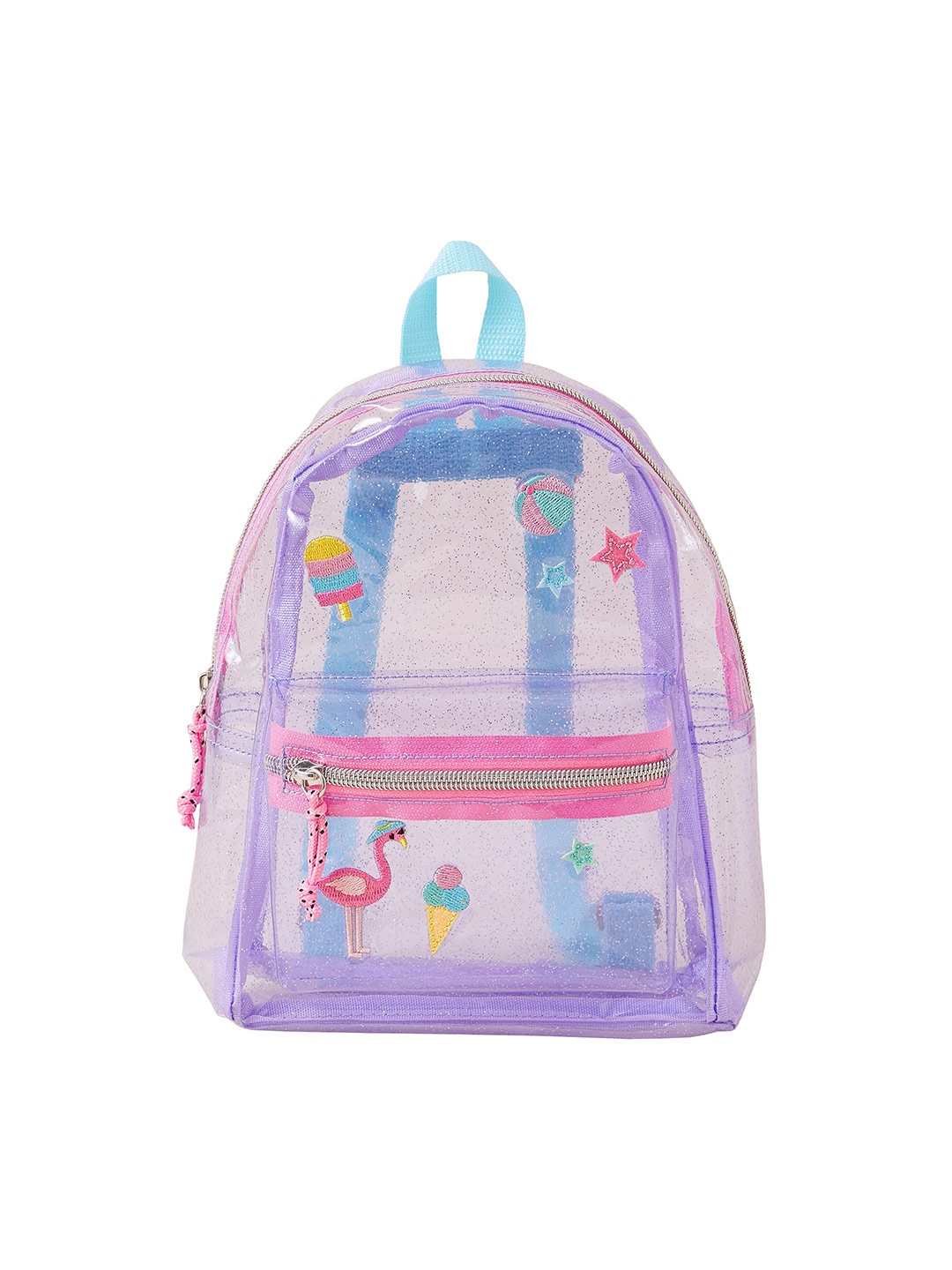 

Accessorize London Girls Jelly Badge Backpack, Transparent