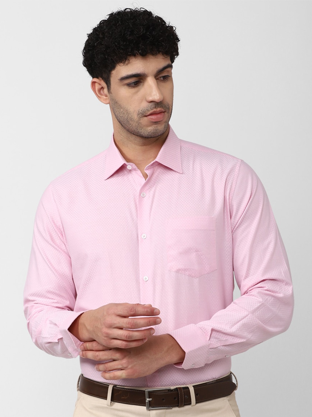 

Van Heusen Cotton Formal Shirt, Pink