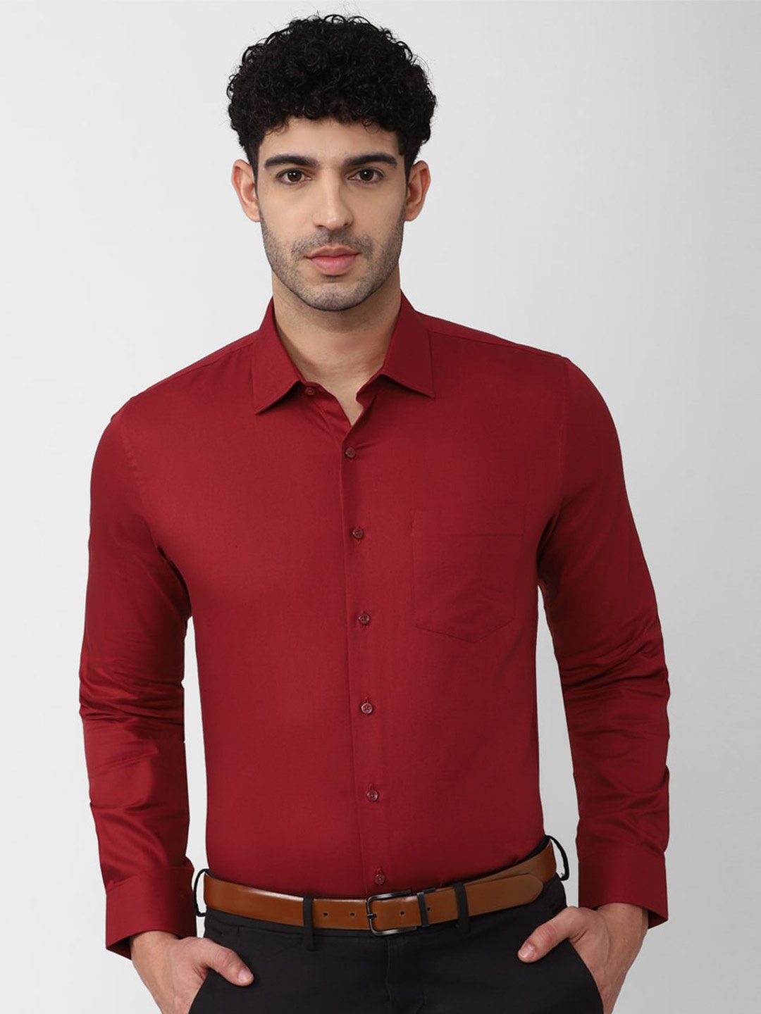 

Van Heusen Pure Cotton Formal Shirt, Maroon