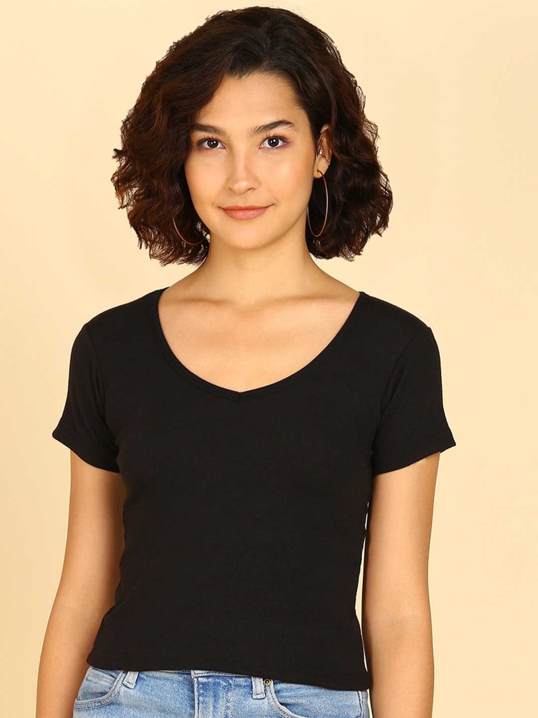

KASHIAN V-Neck Regular top, Black