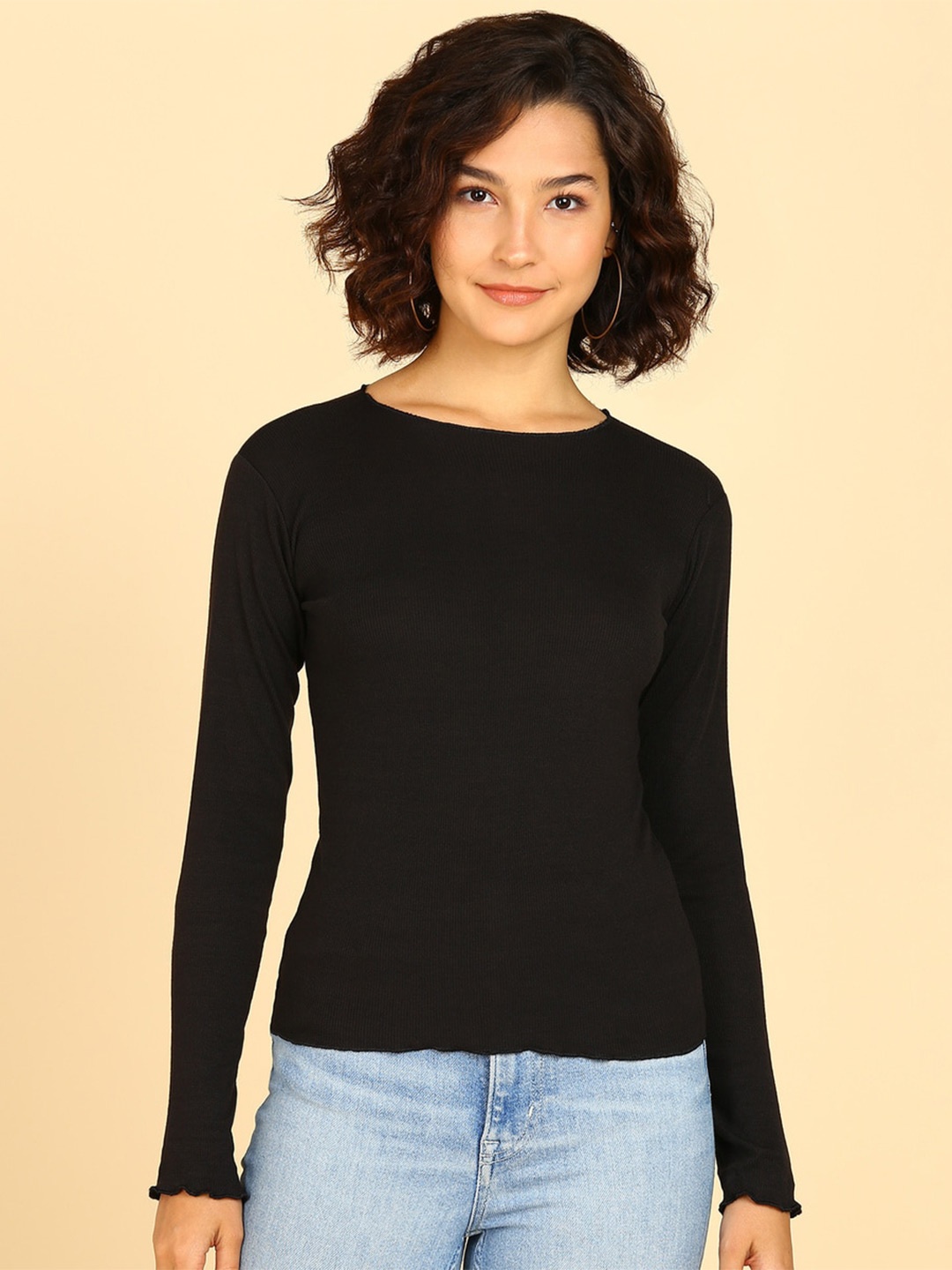 

KASHIAN Long Sleeves Regular top, Black