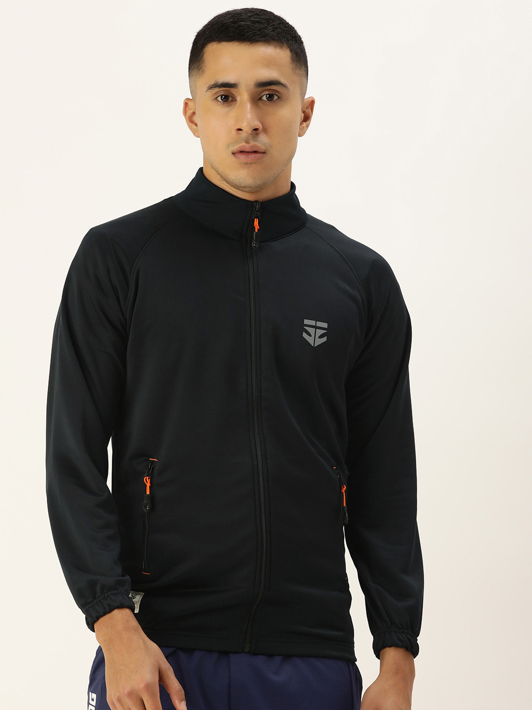 

Sports52 wear Solid Lightweight Training Dry Fit Sporty Jacket, Black
