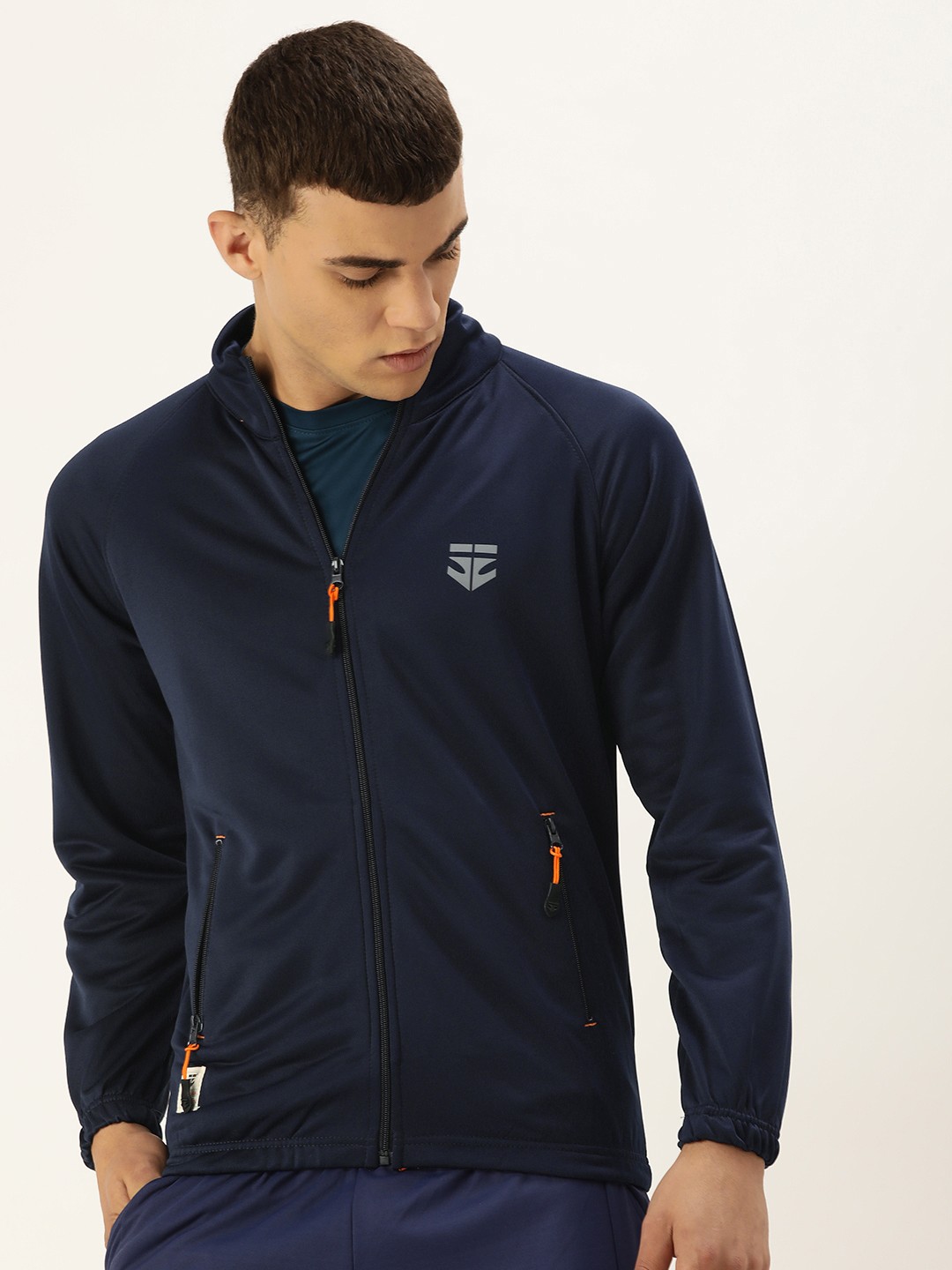 

Sports52 wear Solid Lightweight Training Dry Fit Sporty Jacket, Navy blue