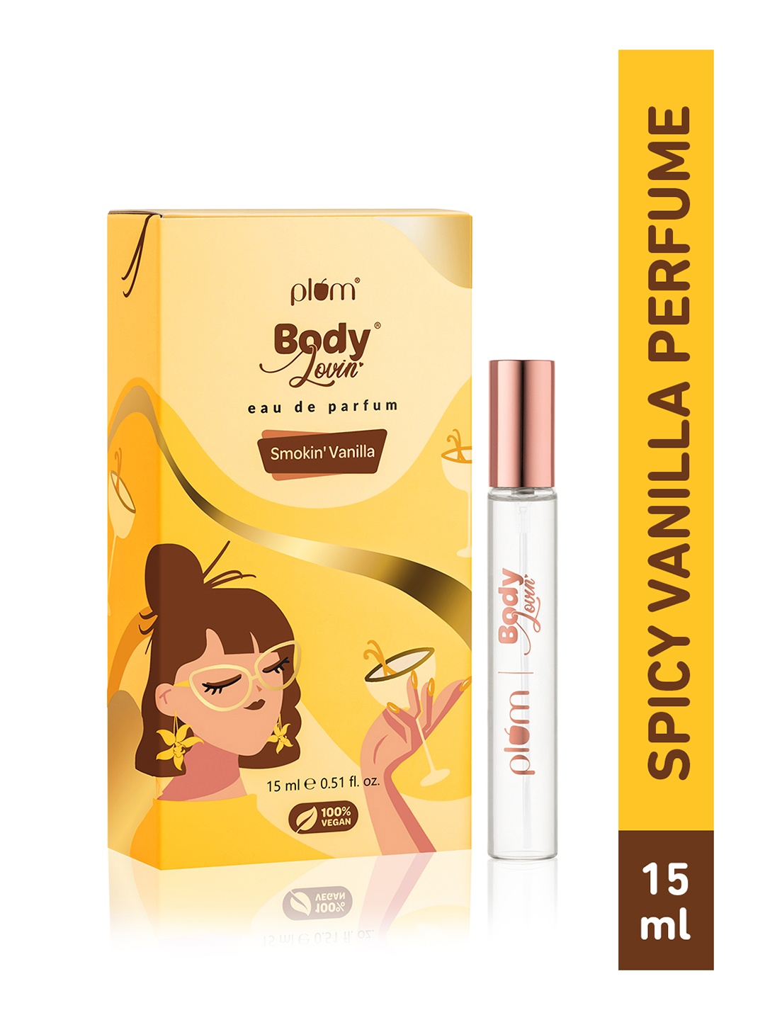 

Plum BodyLovin Smokin Vanilla Long-Lasting Eau De Parfum - 15ml, Beige