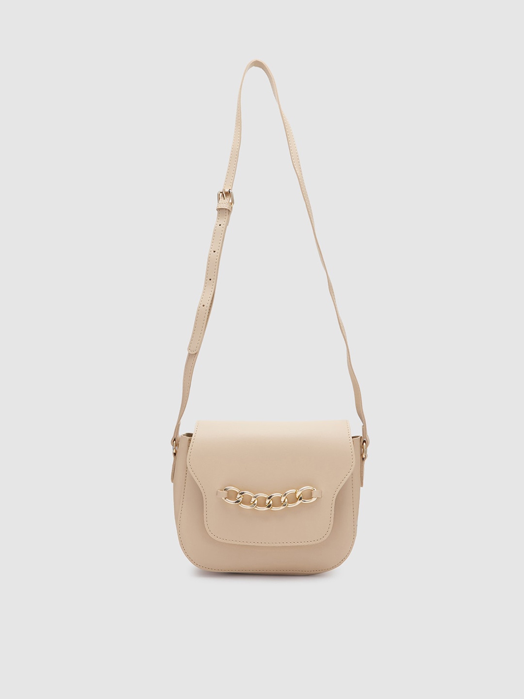 

Globus Beige Structured Sling Bag