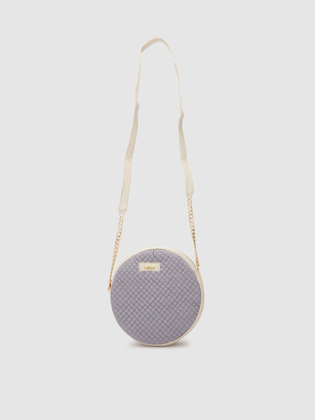 

Globus Lavender Textured Quilted Structured Sling Bag