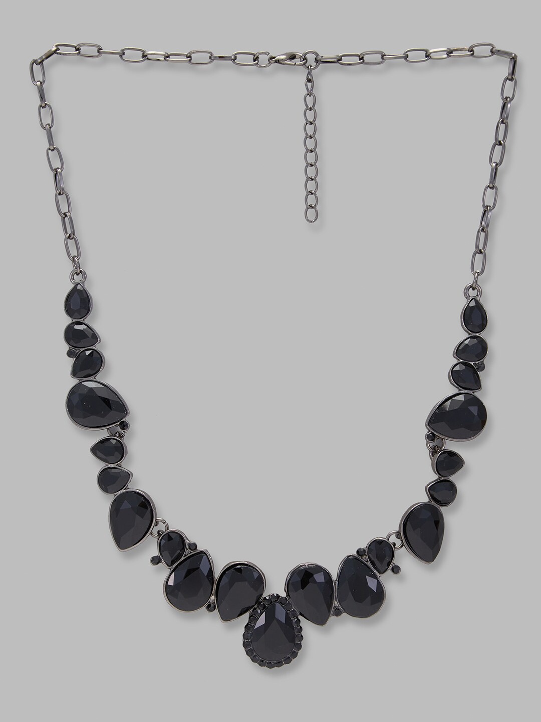 

Globus Black Silver-Plated Necklace