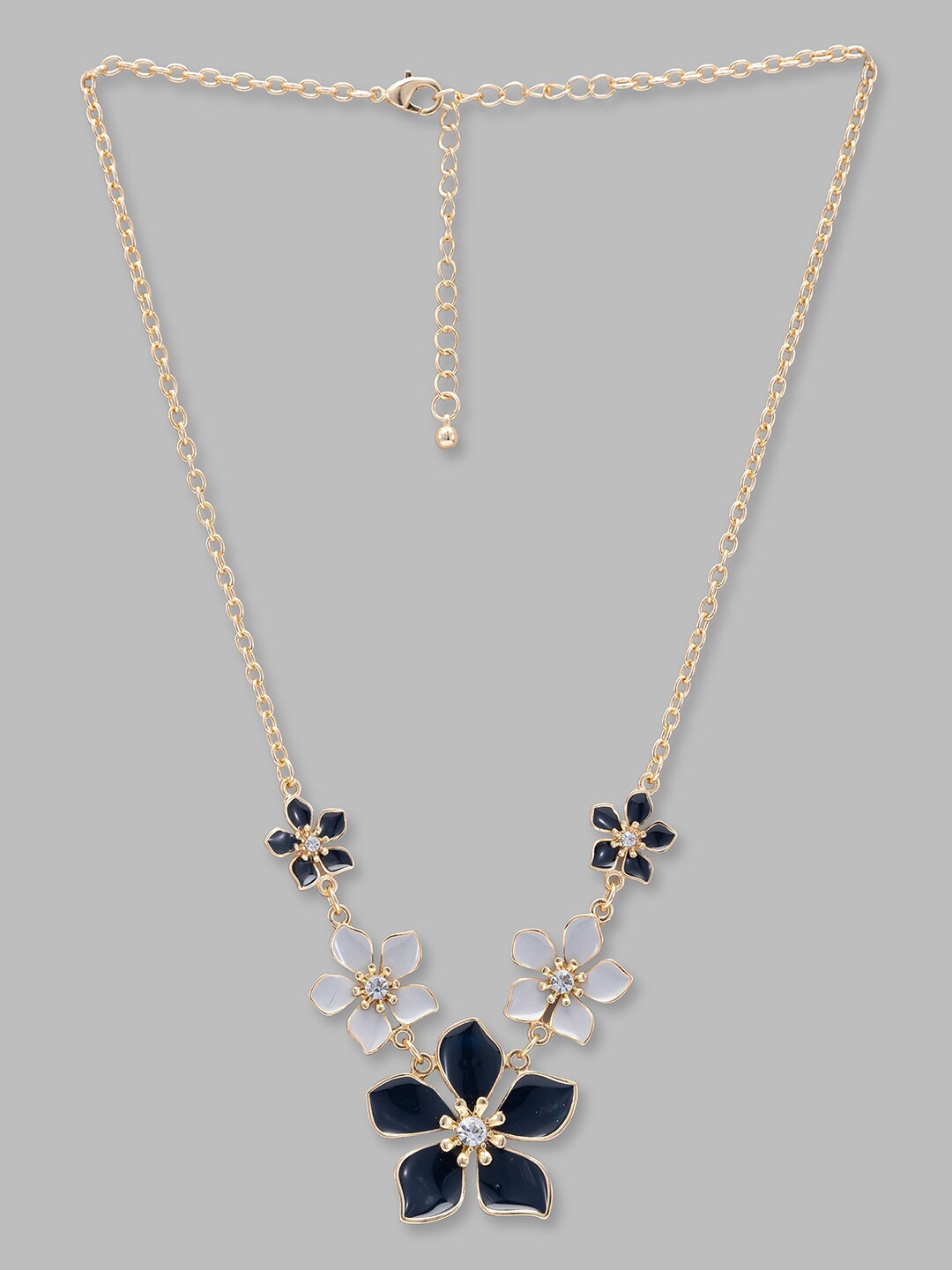 

Globus Gold-Plated Stone Studded Statment Necklace