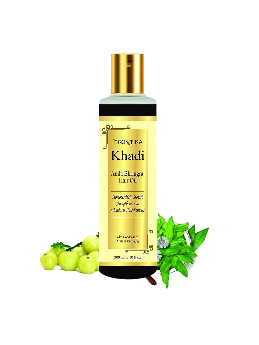 

DRONTIKA Amla & Bhringraj Hair Oil to Promote Hair Growth - 200 ml, Yellow