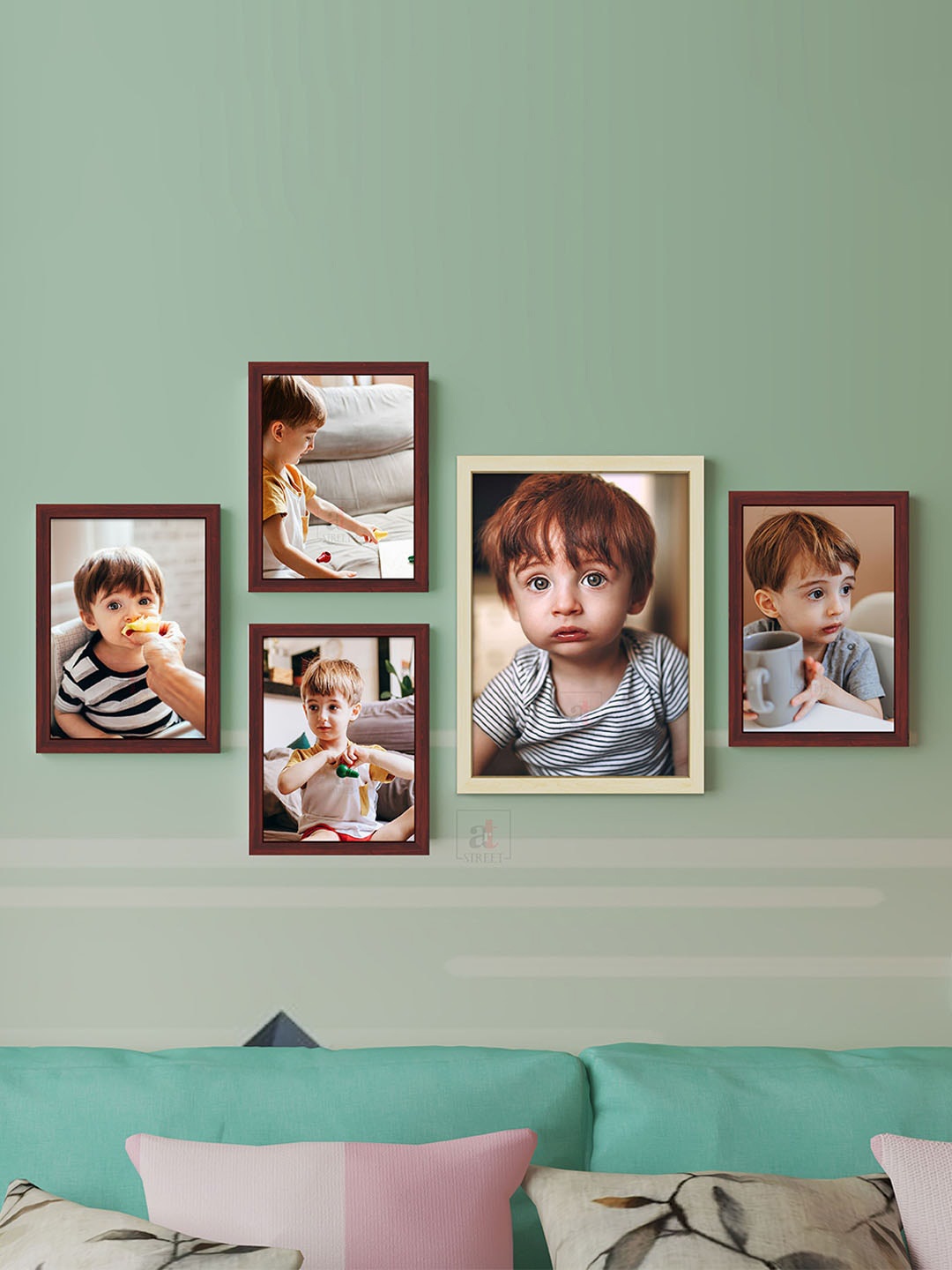 

Art Street Brown & Beige 5 Pieces Wall Photo Frames