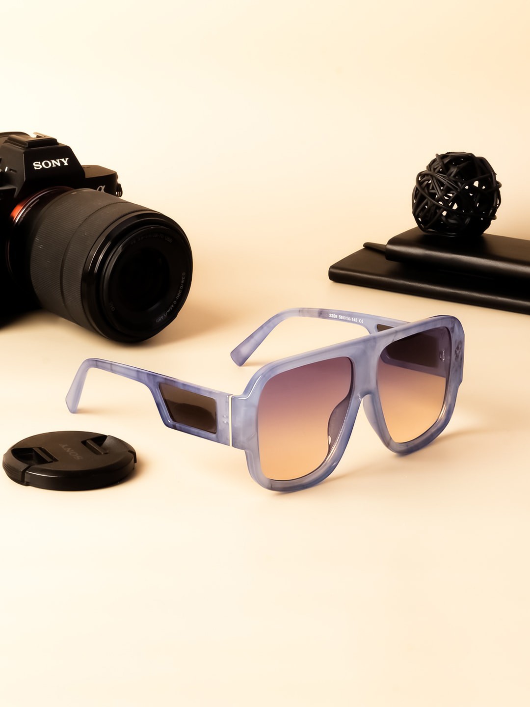 

Voyage Full Rim Wayfarer Sunglasses with UV Protected Lens 2359MG4103, Blue