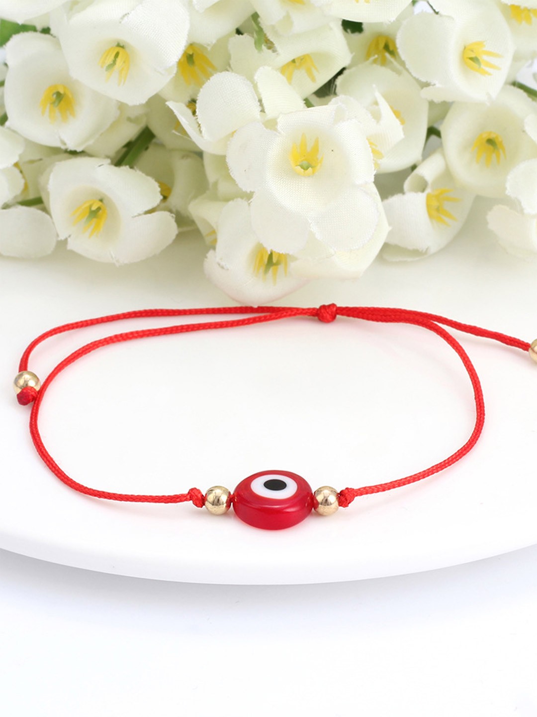 

EL REGALO Women Set of 2 Charm Bracelet, Red