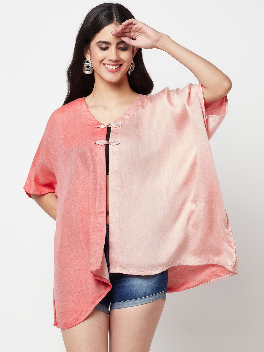 

La Vastraa Mini Swimwear Cover up Top, Red