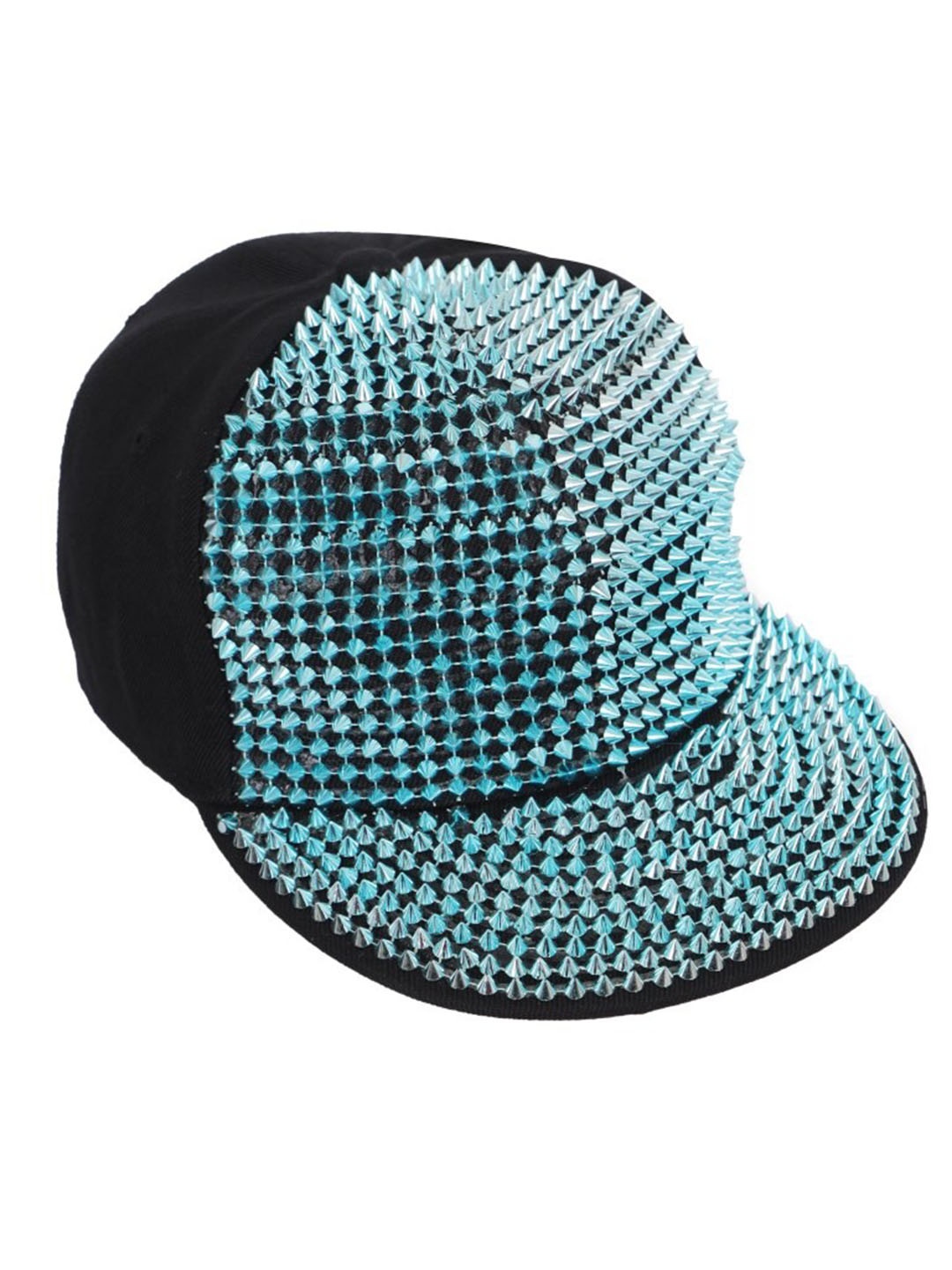 

FabSeasons Embellished Cotton Snapback Cap, Black